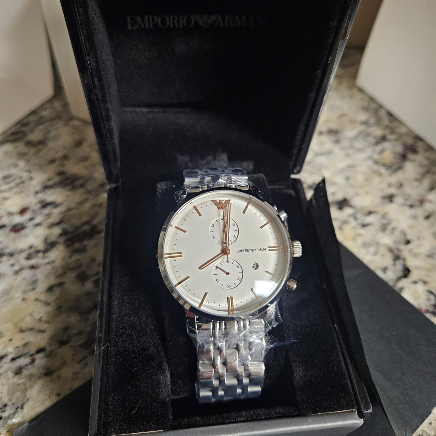 Emporio Armani Men's Watch Gianni AR1933 45MM Stainless Steel Case