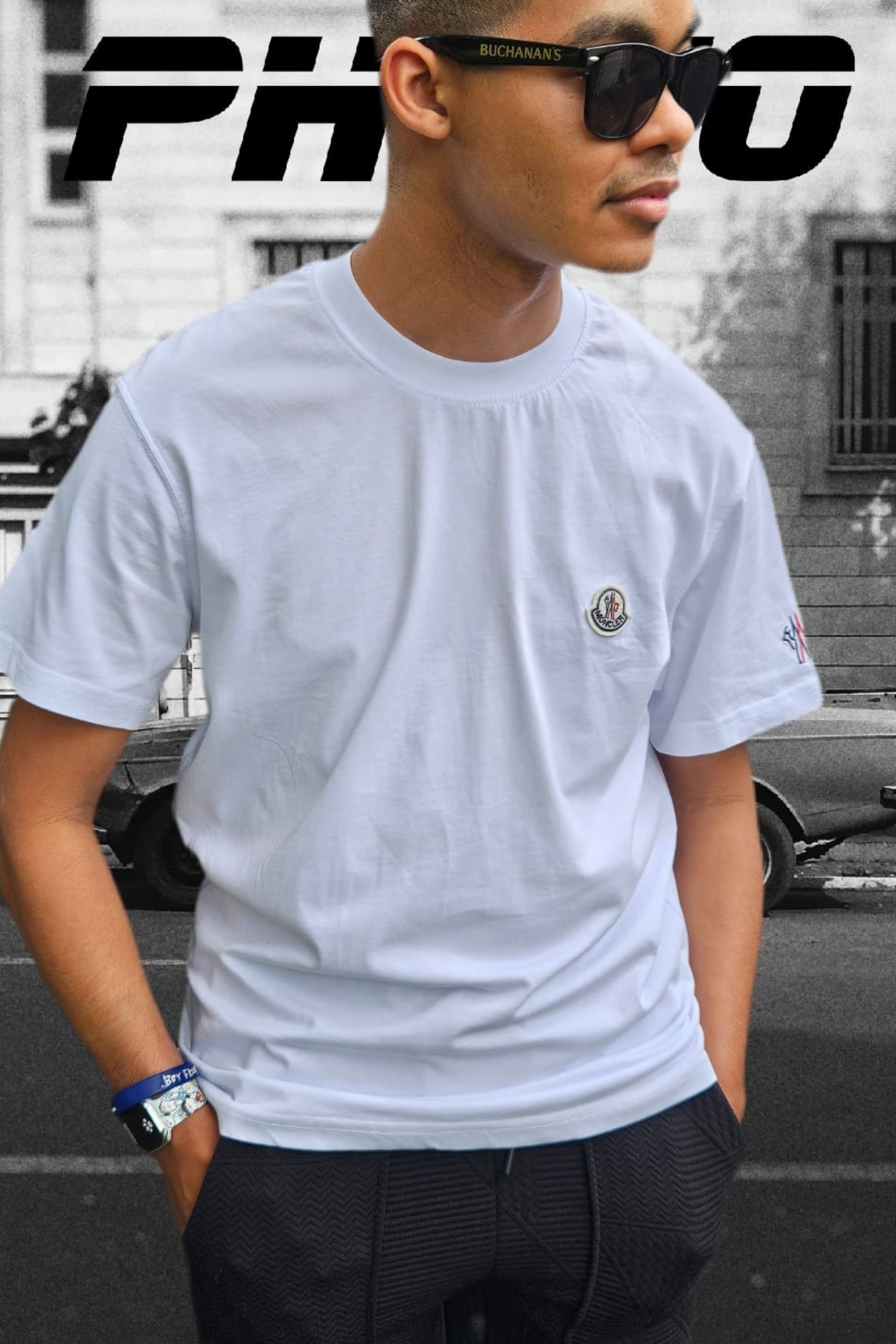 Moncler Classic White T-Shirt – Signature Logo Patch