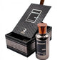 D'La Moda Bharara King Eau De Perfume bottle, 3.4oz, elegant fragrance with a sleek glass design and gold accents.