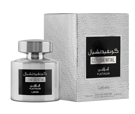 Lattafa Confidential Platinum Lattafa EDP 3.4 oz / e 100 ml - D'La Moda