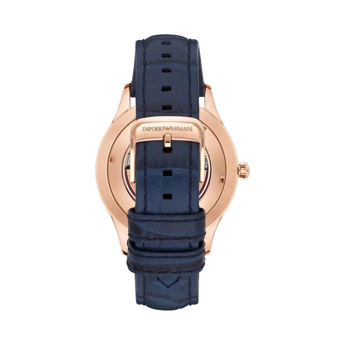 Emporio Armani Men's Sport Navy Leather Band AR1947