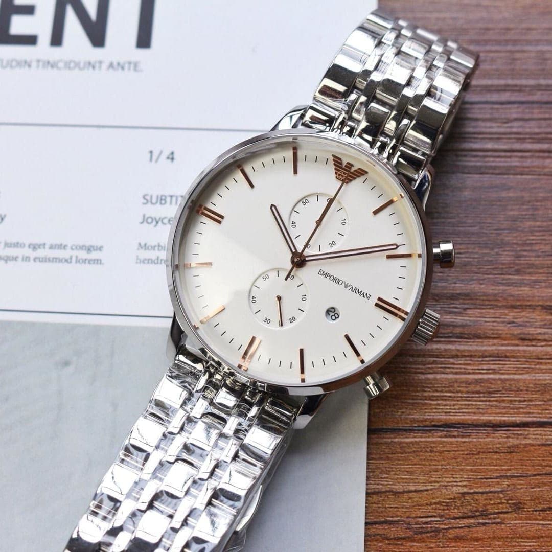 Emporio Armani Men's Watch Gianni AR1933 45MM Stainless Steel Case