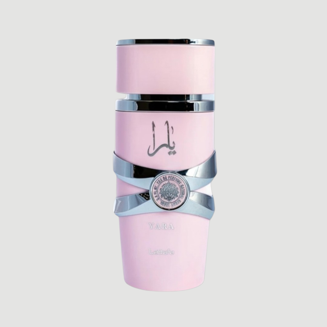 Yara by Lattafa D'La Moda women's Eau De Parfum bottle, 100ml, with elegant fragrance packaging and design.